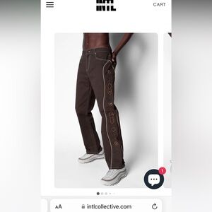 NWT Intl Collective Bejeweled High Roller Pants Kapital